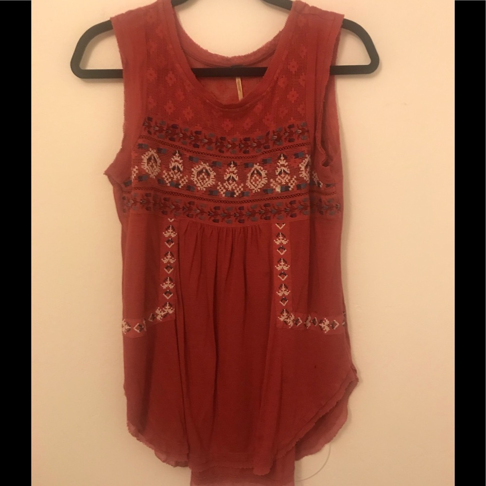 Free People embroidered tank
